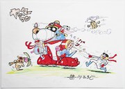 笹川ひろし描き下ろし「ヤッターマン」複製カラー原画
