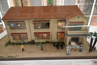 豊島区立トキワ荘マンガミュージアムに展示されているトキワ荘のジオラマ。