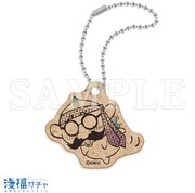 購入特典の「ミニウッドキーホルダー パック E」。