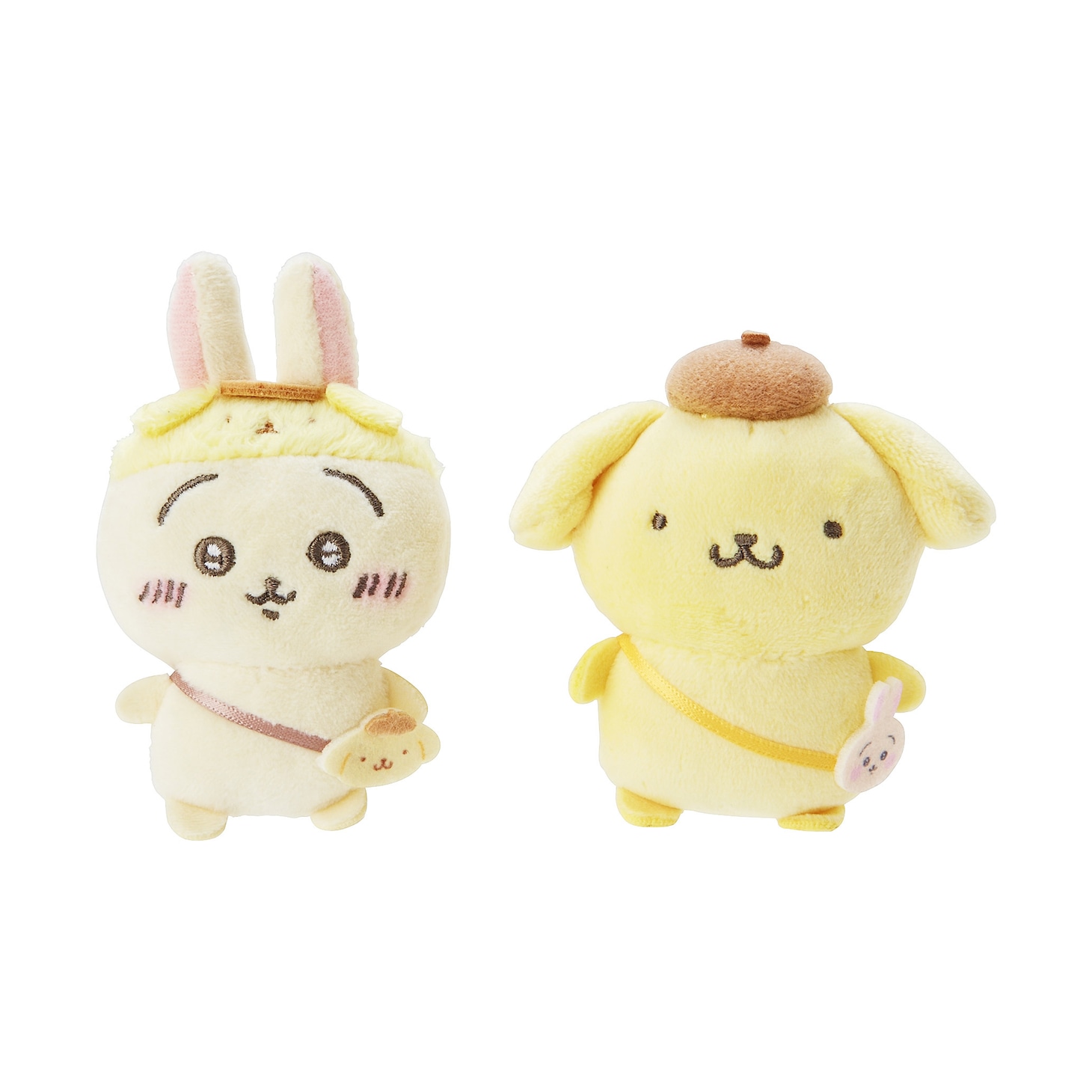 「ちいかわ×ポムポムプリンペアブローチ（うさぎ）」