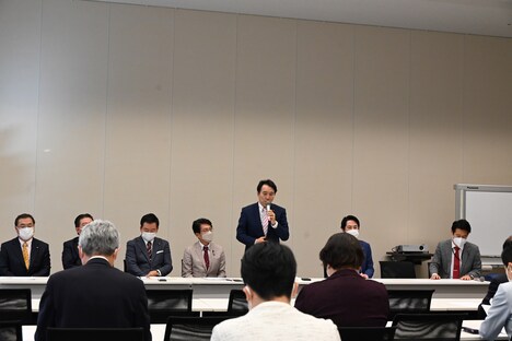 「インボイス問題検討・超党派議員連盟設立総会」より。