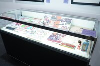 「しげの秀一原画展」の様子。