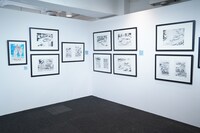 「しげの秀一原画展」の様子。