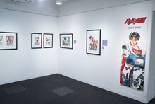 「しげの秀一原画展」の様子。