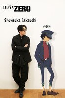 左から武内駿輔、次元のキャラクター画像。