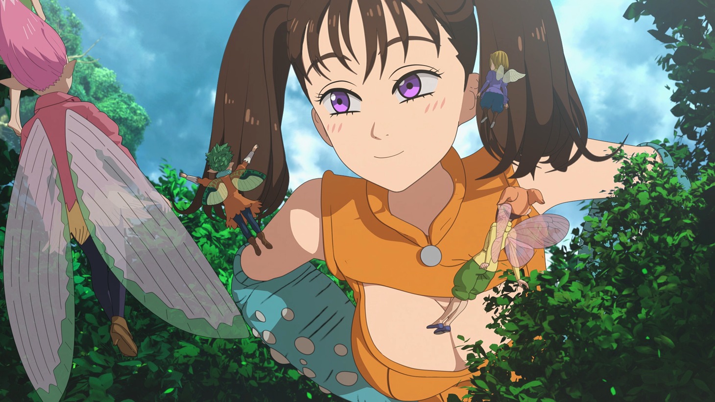 アニメ映画「七つの大罪 怨嗟のエジンバラ」前編の場面カット。