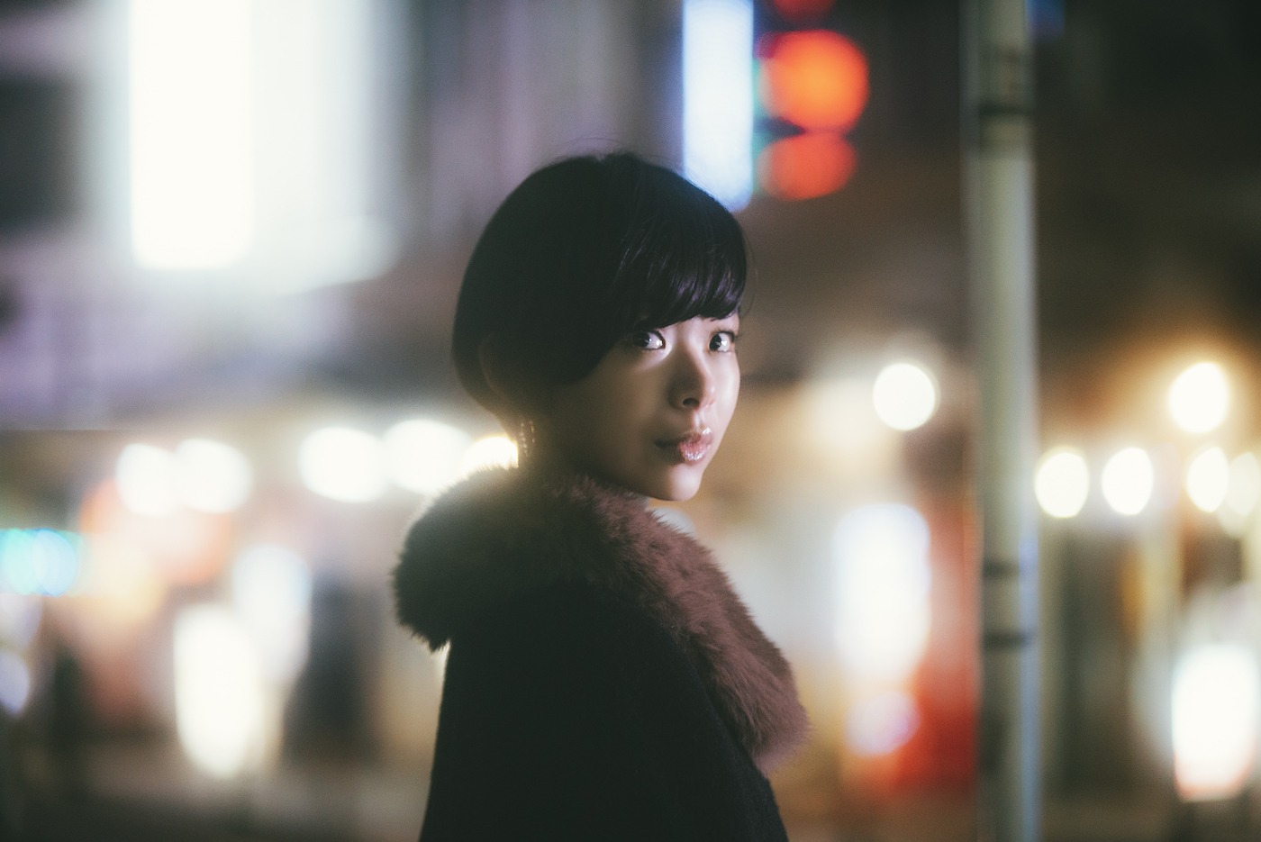 実写映画「零落」の場面写真。