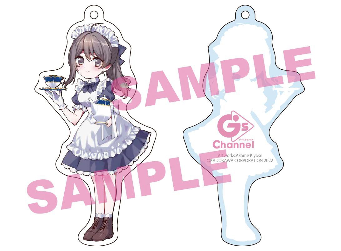 月額会員特典のアクリルキーホルダー。