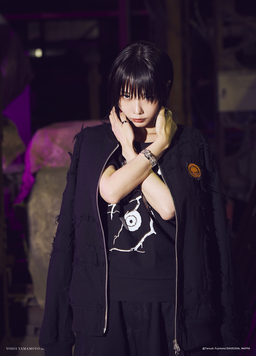 「Ground Y×CHAINSAW MAN Collaborate Collection」コラボアイテム着用イメージ