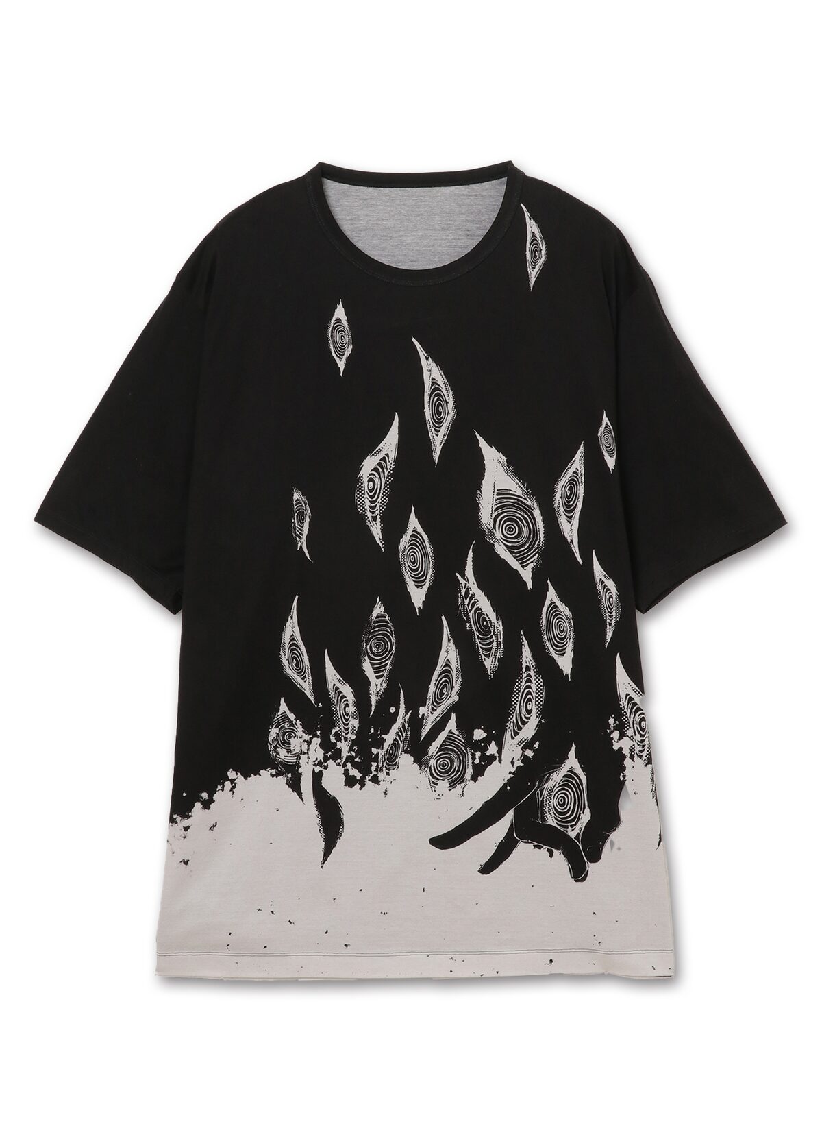 Fox devil eyes cotton T-shirt」 - チェンソーマン×Ground Y、“開けて 