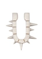 「Chainsaw blade ear cuff」