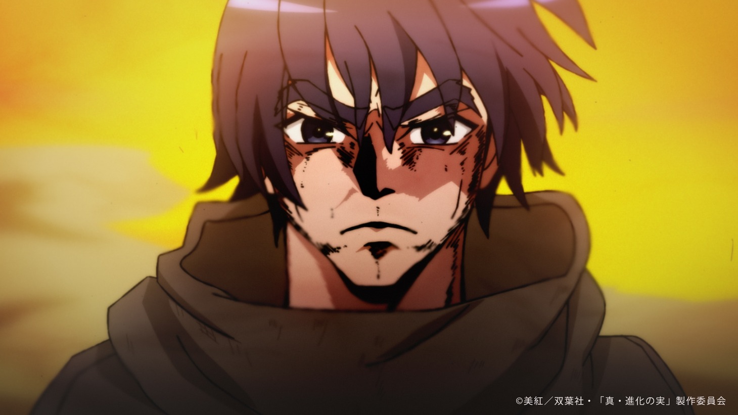 アニメ「真・進化の実～知らないうちに勝ち組人生～」第2弾PVより。 (c)美紅/双葉社・「真・進化の実」製作委員会