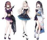 エルダンジュ。左から御子白ユカリ、紫藤サナ、蒼唯ノア。