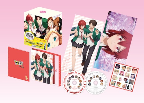 TVアニメ「トモちゃんは女の子！」Blu-ray、DVD1巻の完全生産限定版の展開図。