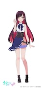クオン(CV:川口莉奈)。他人より目立つビジュアルをしていたことから、自身の中身よりも外見で判断されることに嫌気がさしていた。しかしもともとの消極的な性格も相まって、なかなかバーチャルアーティストとしての一歩を踏み出せずにいる。 (c)KA/絆のアリルPJ (c)絆のアリル製作委員会