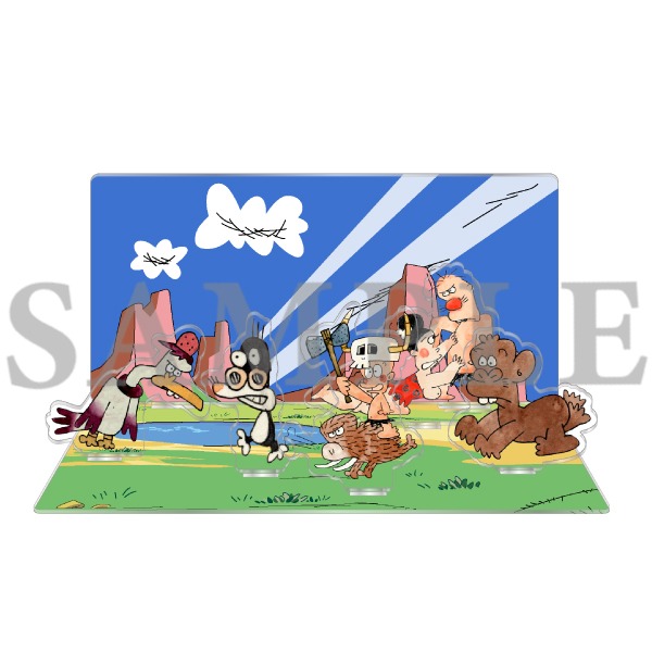 「ギャートルズ」よりアクリルジオラマ。