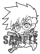 「TRIGUN STAMPEDE」イラストコンテストで使用されるヴァッシュのミニキャライメージ。