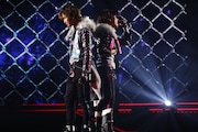 DARK NIGHTMARE。左からウシミツ役の鵜澤正太郎、シンヤ役の河合健太郎。