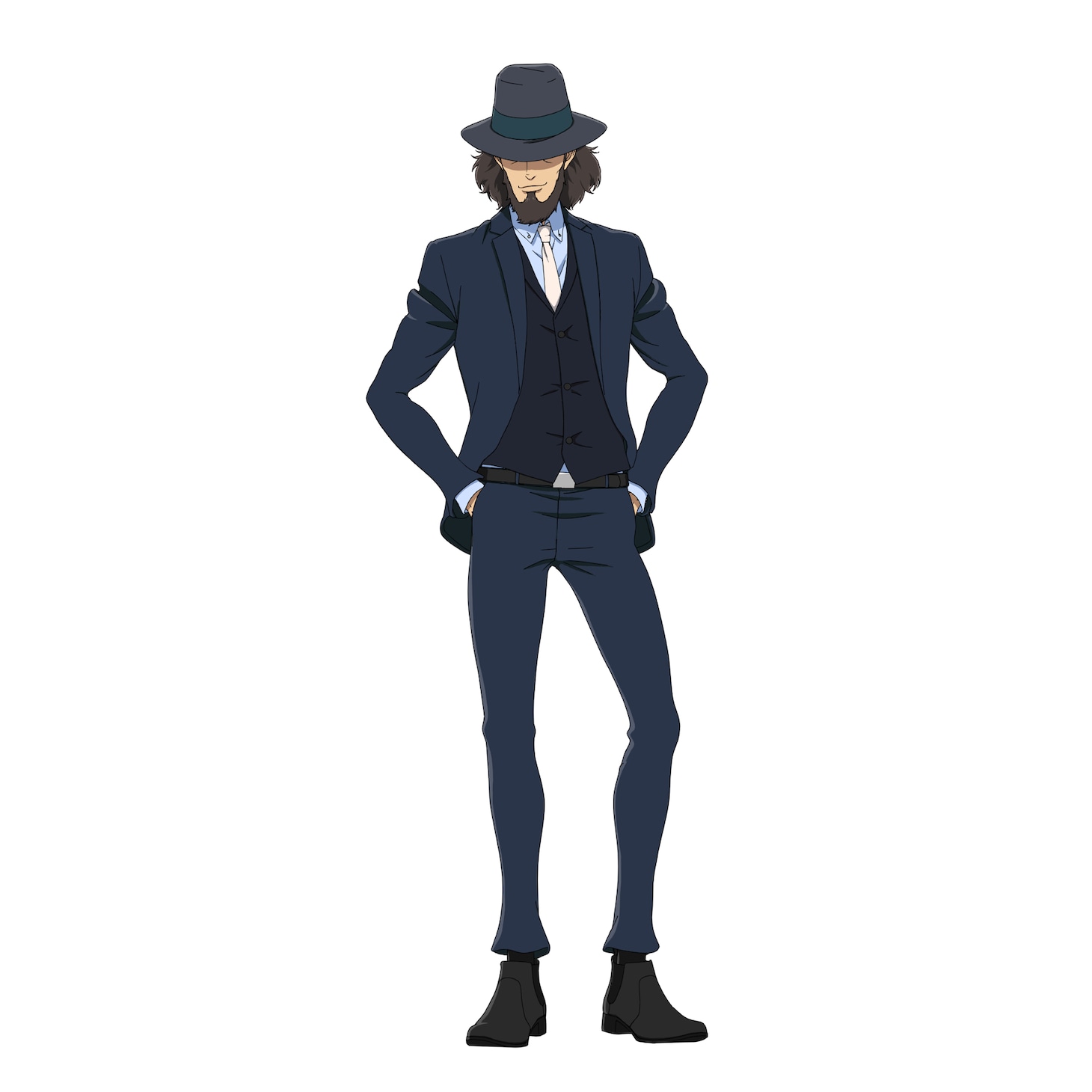 次元大介（CV：大塚明夫）。早撃ち0.3秒の天才ガンマン。その卓越したガンさばきは、ルパン三世も一目置く。窮地に陥っても常に冷静に状況を把握して、難局を打破する男。酒と煙草をこよなく愛する。(c)モンキー・パンチ 北条司/ルパン三世 VS キャッツ・アイ製作委員会