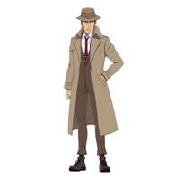 銭形警部（CV：山寺宏一）。ICPO（インターポール）のルパン三世専任捜査官であり、江戸時代の有名な岡っ引きの子孫。ルパン逮捕に執念を燃やし、ルパンの事なら誰よりも熟知している。 (c)モンキー・パンチ 北条司/ルパン三世 VS キャッツ・アイ製作委員会