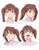 リサ（CV：宮本侑芽）のキャラクター設定画。 (c)山田胡瓜（秋田書店）／AIの遺電子製作委員会2023