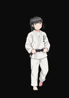 氷浦永遠（CV：三浦千幸）の柔道衣ビジュアル。