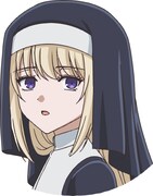 ビビアン（CV：佐伯伊織）。剣十字騎士団の一員。銃を使って悪魔を退治する。(c)星野 真・小学館/「ノケモノたちの夜」製作委員会