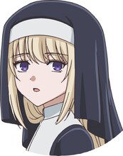 ビビアン（CV：佐伯伊織）。剣十字騎士団の一員。銃を使って悪魔を退治する。(c)星野 真・小学館/「ノケモノたちの夜」製作委員会