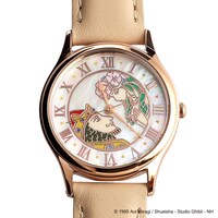 「耳をすませば 腕時計 ACCK731 アイボリー×ピンクゴールド」