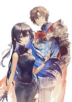 chibiお祝いイラスト。