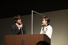 MCを務めたニッポン放送アナウンサーの吉田尚記、声優の田所あずさ。