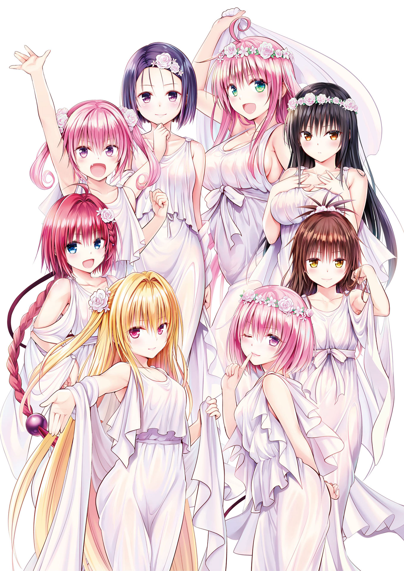 「To LOVEる-とらぶる-15周年記念原画展 finale」の開催を記念した、矢吹健太朗描き下ろしのイラスト。(c)矢吹健太朗・長谷見沙貴／集英社