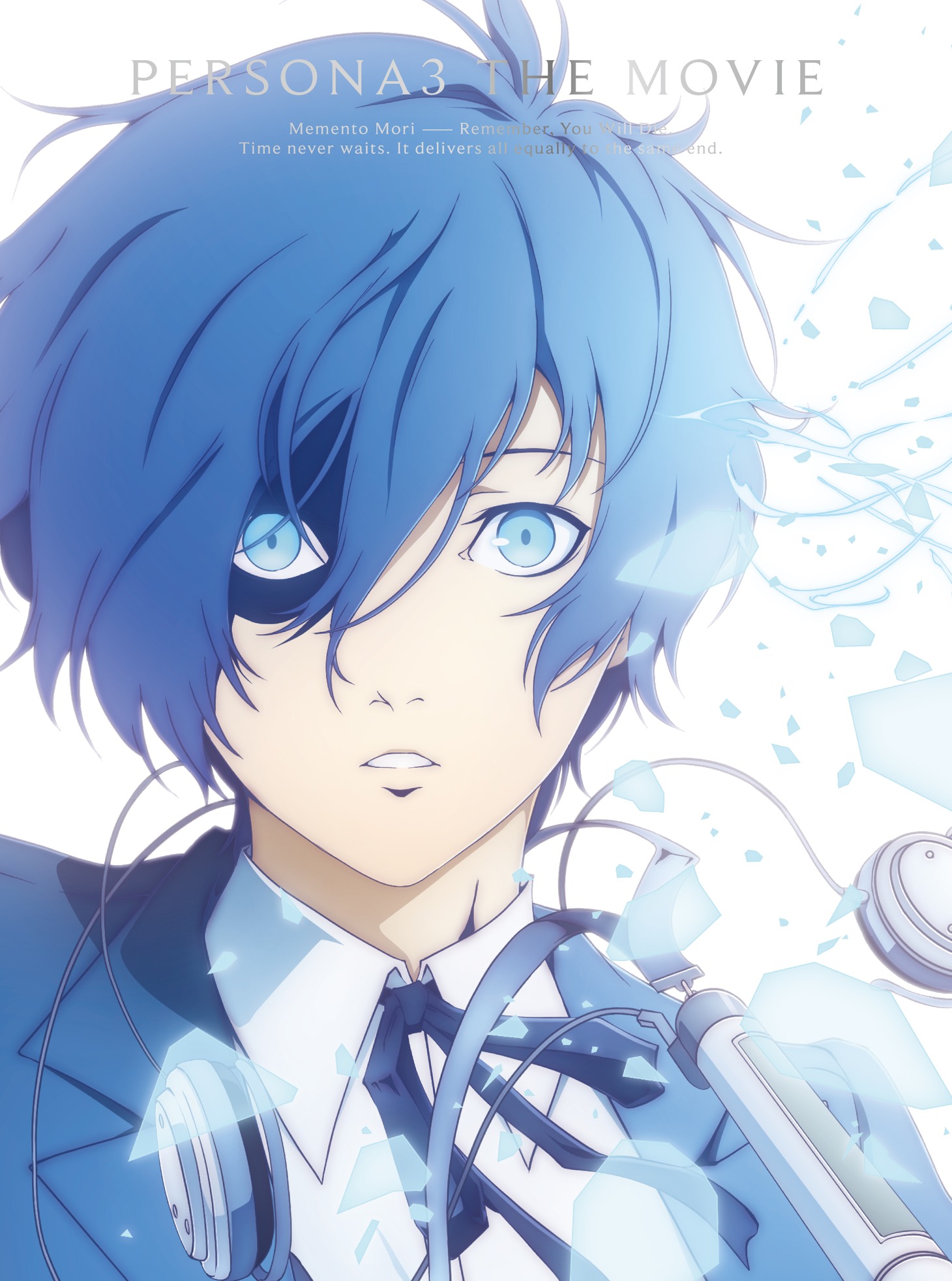 「劇場版『ペルソナ3』Blu-ray Disc BOX」三方背BOXの描き下ろしイラスト。