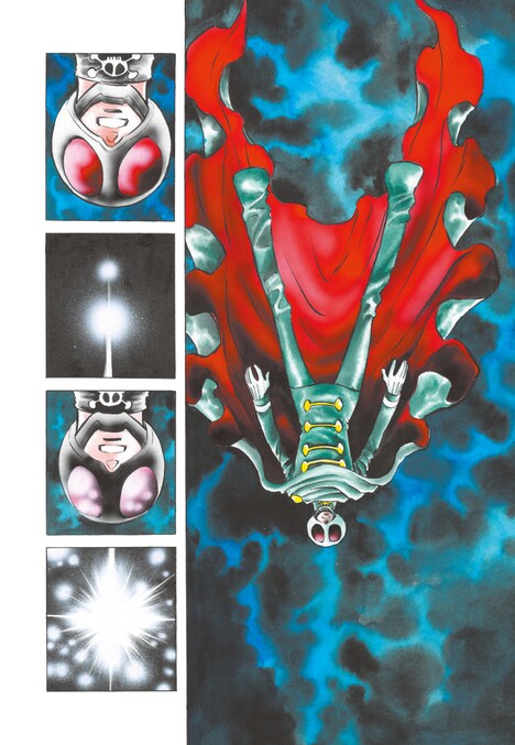 「愛蔵版 スカルマン」では連載当時のカラーページを再現。