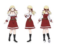 ユナのキャラクター設定画。