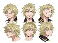 カイルのキャラクター設定画。