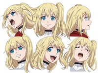 ユナのキャラクター設定画。