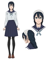 天内理子のキャラクター設定画。