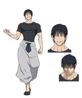 伏黒甚爾のキャラクター設定画。