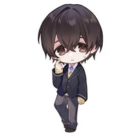 加島龍斗のミニキャライラスト。