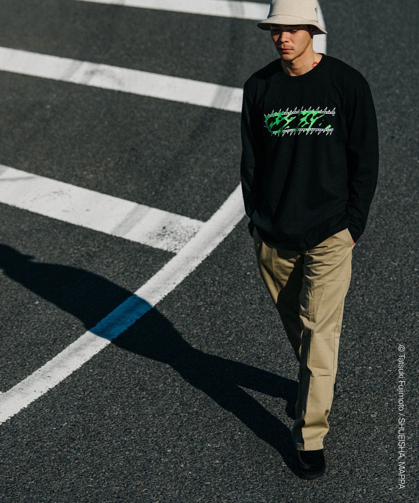 ロングスリーブTシャツ着用イメージ