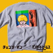 「チェンソーマンｘMANGART BEAMS デンジ_crew sweat」