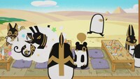 アニメ「とーとつにエジプト神2」第1話の場面カット。 (c)yuka/とーとつにエジプト神プロジェクト