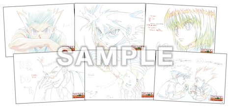 VAP STOREのキャンペーンでプレゼントされる複製原画セットのサンプル