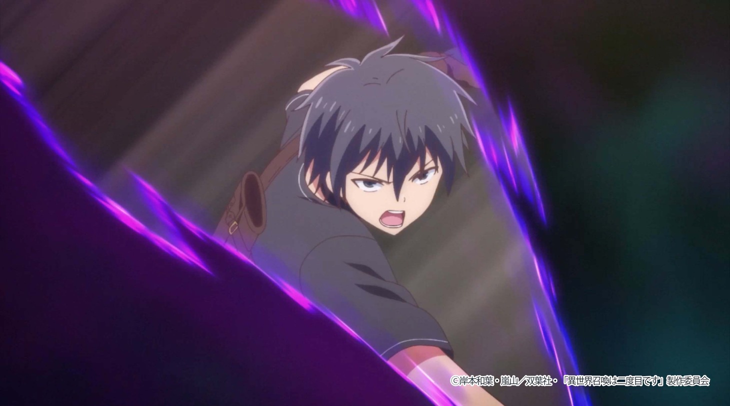 TVアニメ「異世界召喚は二度目です」特報PVより。 (c)岸本和葉・嵐山/双葉社・「異世界召喚は二度目です」製作委員会