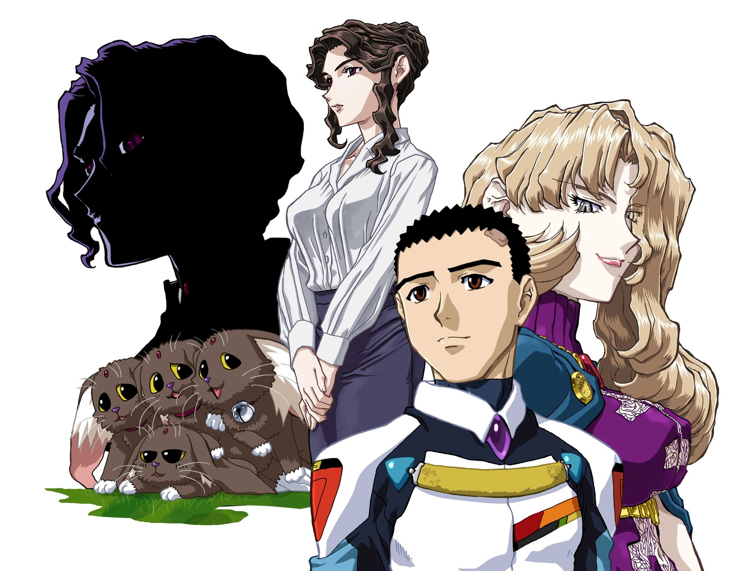 梶島正樹が描き下ろした「天地無用！GXP パラダイス始動編」のティザービジュアル。