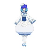 ルサールカ（CV：白砂沙帆）。神界に住まうかわいらしい水の女神。幼い容姿で物静かムコーダが作るご飯にも興味がある。 (c)江口連・オーバーラップ／MAPPA／とんでもスキル