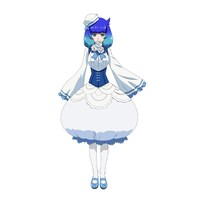 ルサールカ（CV：白砂沙帆）。神界に住まうかわいらしい水の女神。幼い容姿で物静かムコーダが作るご飯にも興味がある。 (c)江口連・オーバーラップ／MAPPA／とんでもスキル