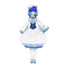 ルサールカ（CV：白砂沙帆）。神界に住まうかわいらしい水の女神。幼い容姿で物静かムコーダが作るご飯にも興味がある。 (c)江口連・オーバーラップ／MAPPA／とんでもスキル