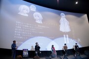 TVアニメ「ノケモノたちの夜」の先行上映会の様子。